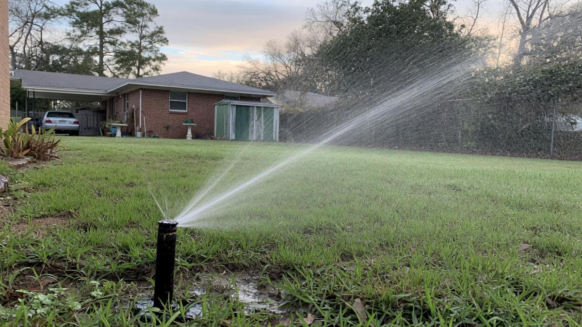 Irrigation after a landscape redo