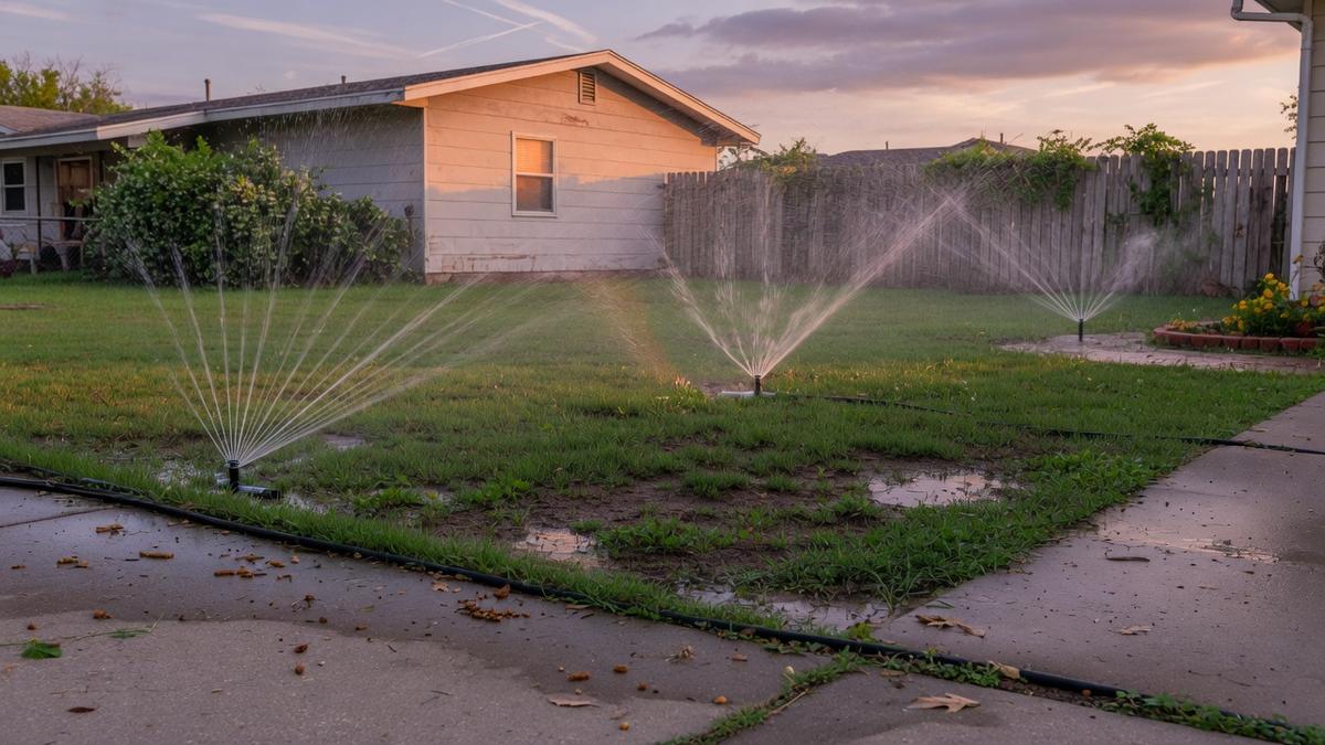 Bermuda lawn irrigation troubleshooting