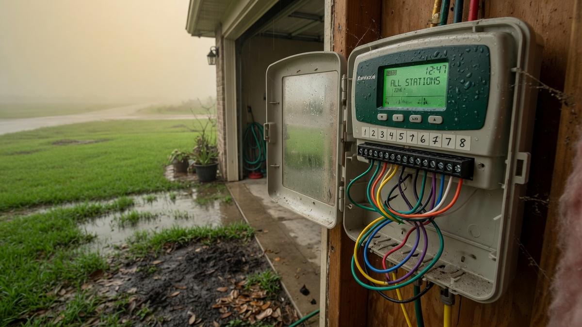 Sprinkler Controller Repair in Pearland, TX: West Pearland field notes