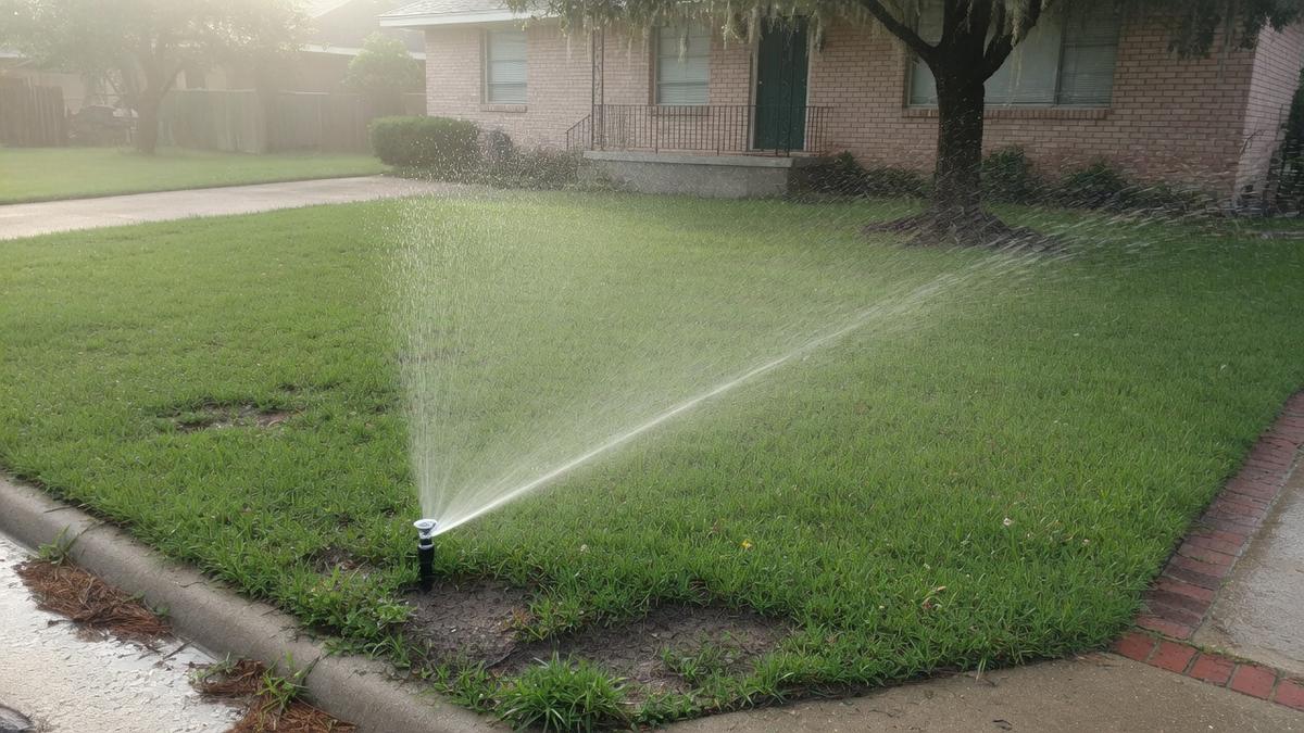 Drip irrigation for Houston planting beds
