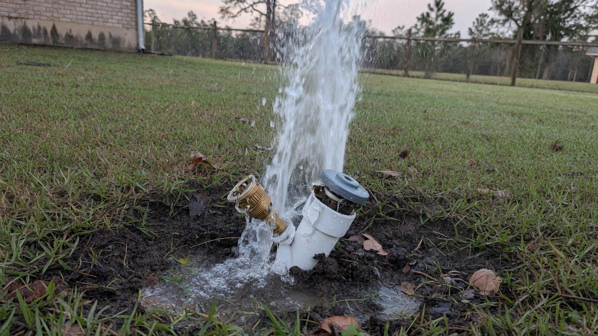 Elm Grove and an urgent sprinkler leak — what Kingwood yards do