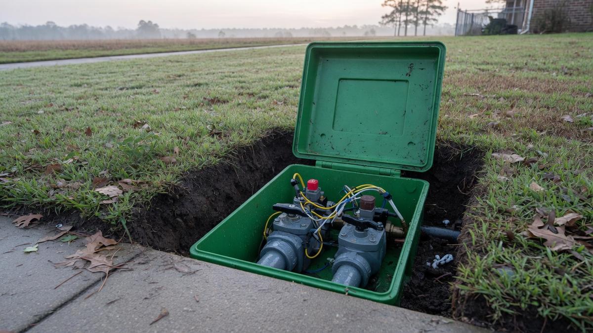 How to find a buried sprinkler valve box