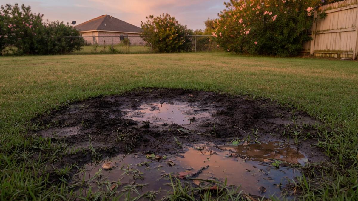 Finding an underground sprinkler leak