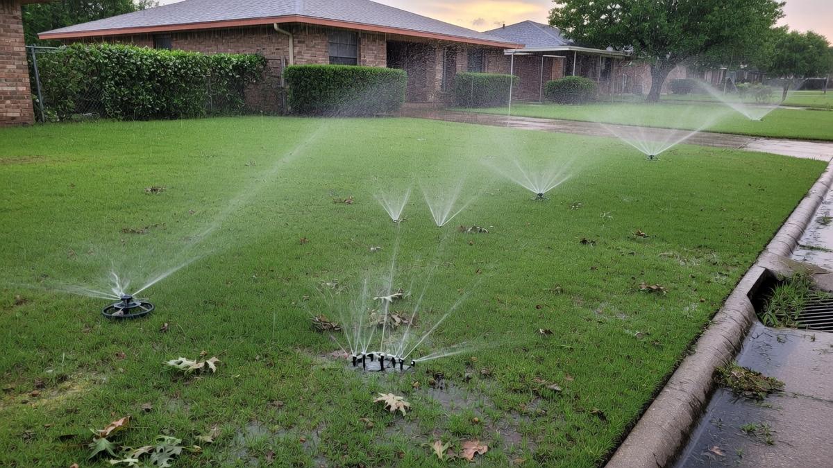 Do not cross-connect stored water to the irrigation main