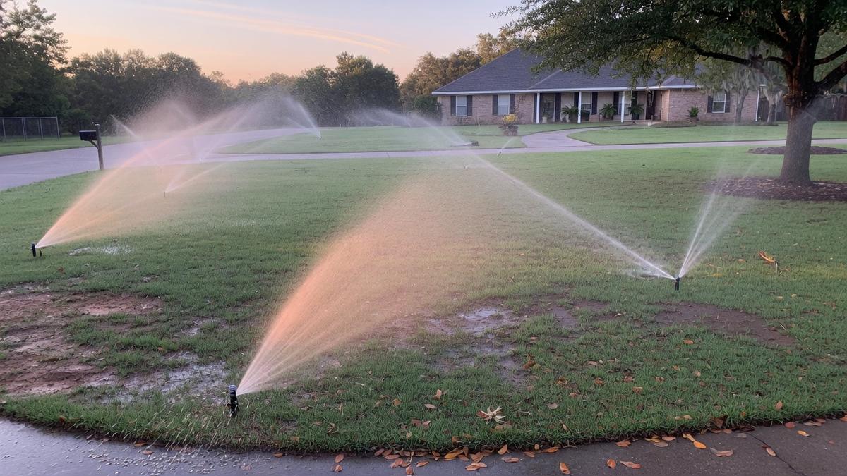 Fall Creek and an irrigation inspection — what Humble yards do