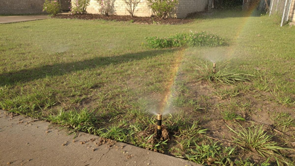 low sprinkler pressure on Spring clay and St. Augustine