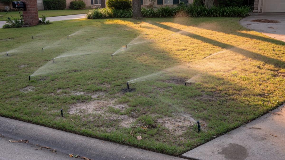 Panther Creek and low sprinkler pressure — what The Woodlands yards do