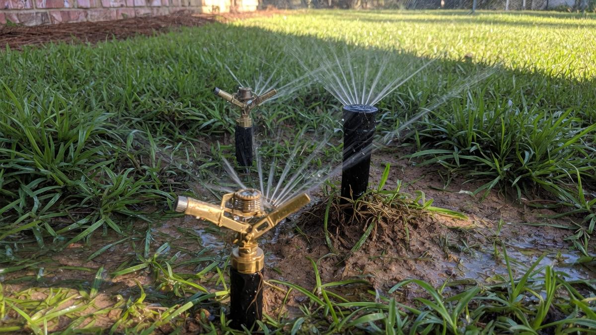 Overlapping sprinkler zones in shaded yards