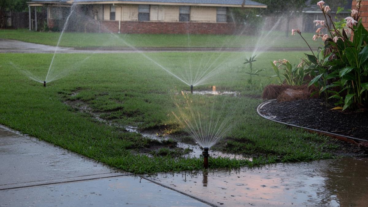 Rain barrels and sprinkler systems