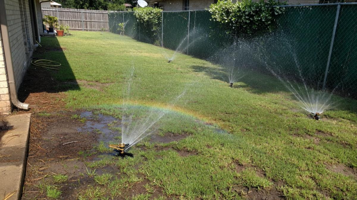 Irrigation on a Houston resale inspection