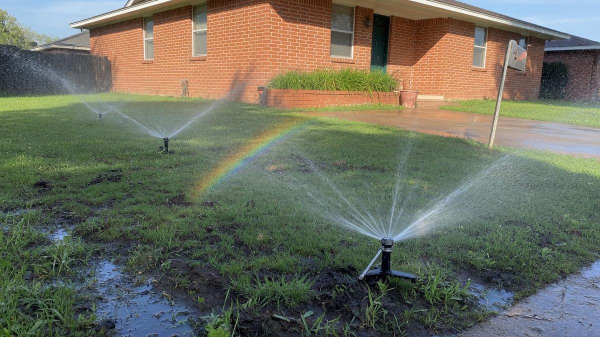 Residential Sprinkler Repair in Bellaire, TX: Braeburn Country Club Estates field notes