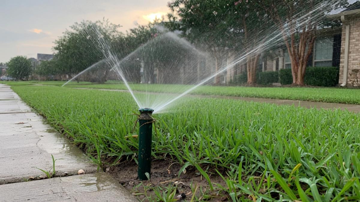 Elyson and sprinkler repair — what Katy yards do