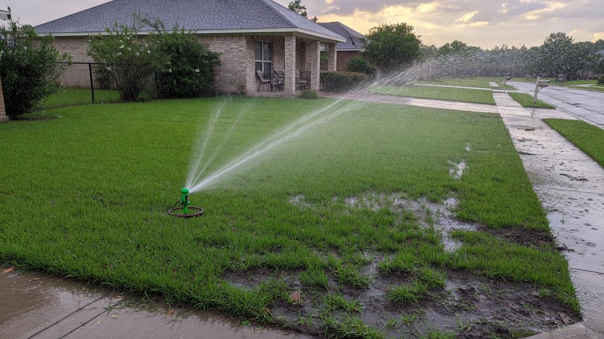 Seabourne Meadows and sprinkler repair — what Rosenberg yards do