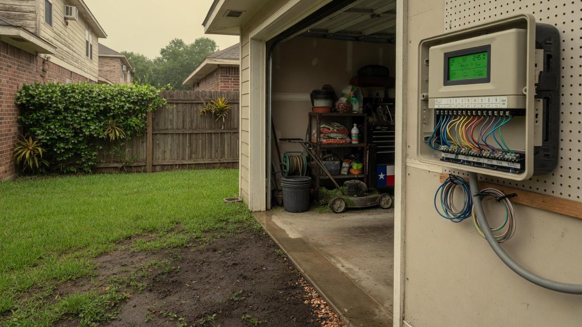 Sprinkler settings during Houston drought restrictions