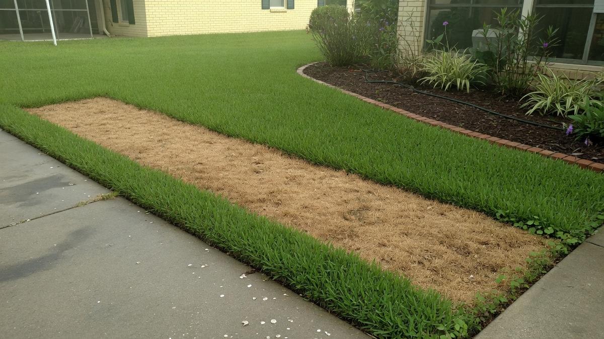 Post Oak Terrace and a dead sprinkler zone — what Bellaire yards do
