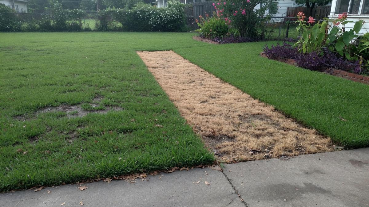 The Heights and a dead sprinkler zone — what Houston yards do
