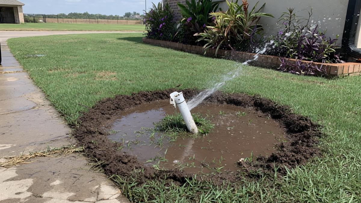 Fixing a sunken sprinkler head