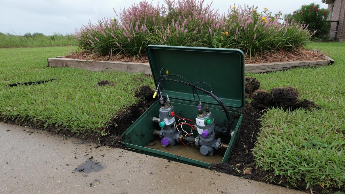 Valve box lids broken by mowers