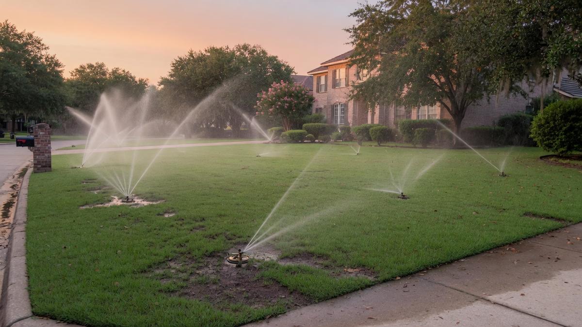 Irrigation tees that were tied in downstream of treatment
